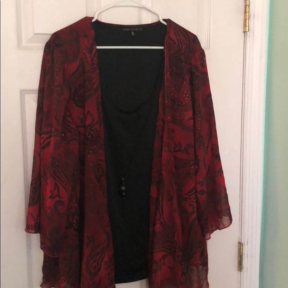 Blouse attached jewel